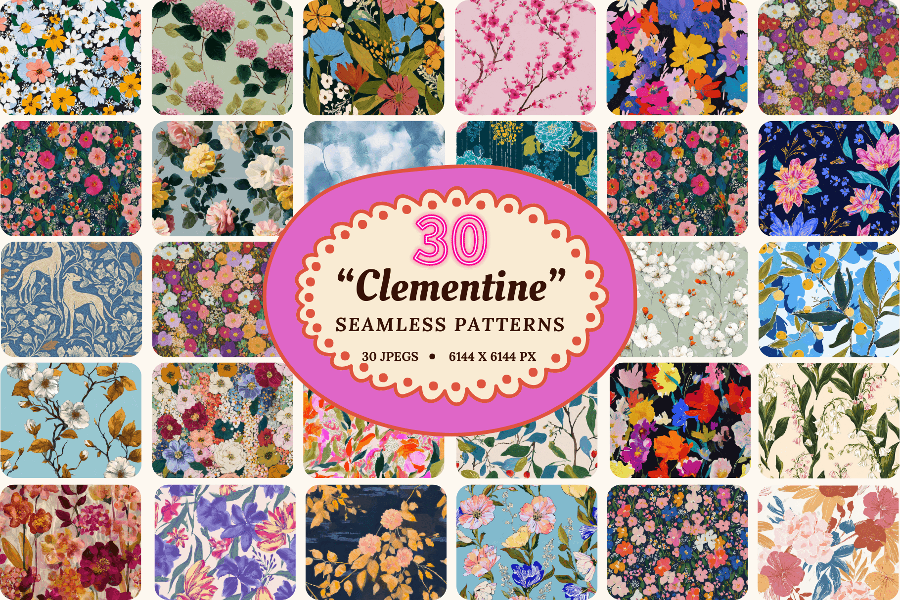 Clementina Floral Set - image 1